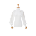 AOW Women Pleats Sleeves Pullover T/SH