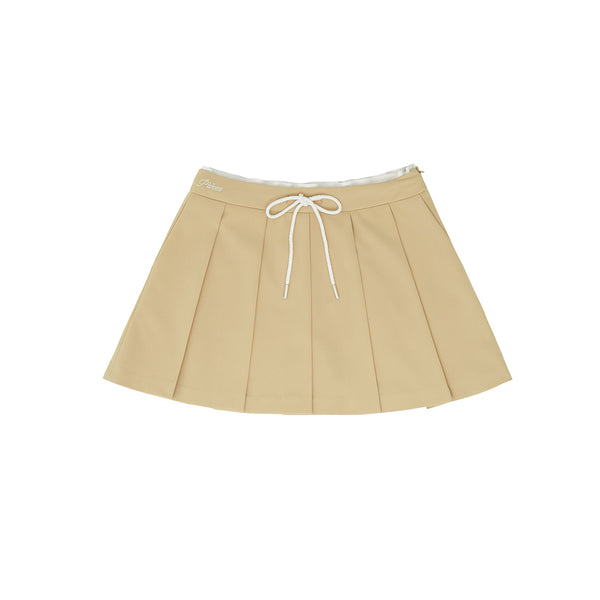 Piv'vee Preppy String Pleated Skirt