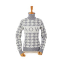 AOW WOMEN HOUNDTOOTH CASHMERE PULLOVER