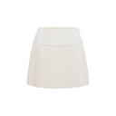 Fairliar Women Silk Twisted Flare Pleated Skirt