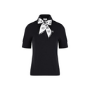 Fairliar Women Lettering Scarf Short Sleeve T-Shirt