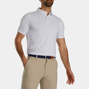 Footjoy Lisle Paisley Print Self Collar Athletic Fit