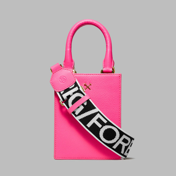 G/FORE METAL TEES LEATHER MINI TOTE