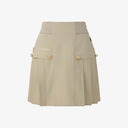 GFJ Women High Waist Pleat Skirt