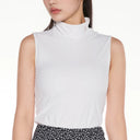 Fairliar Women Mesh Crop Short Sleeve and Sleeveless Set