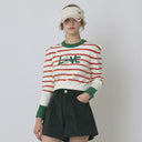 Kandini Striped Knit With Puff Sleeve