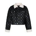 Kandini Eco-leather Quilting Padded Jacket