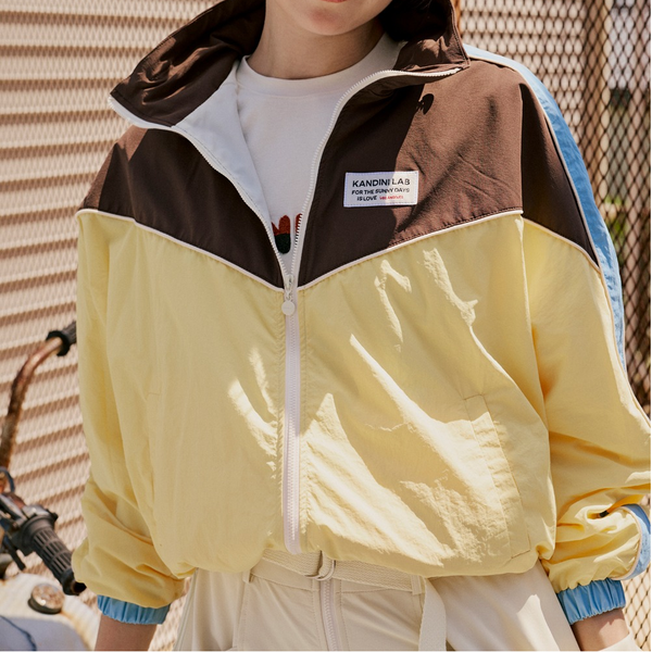 Kandini Women Colorblock Windbreaker Jacket