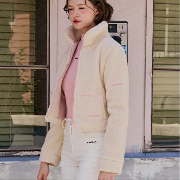 Kandini Women Cropped Fleece Jacket