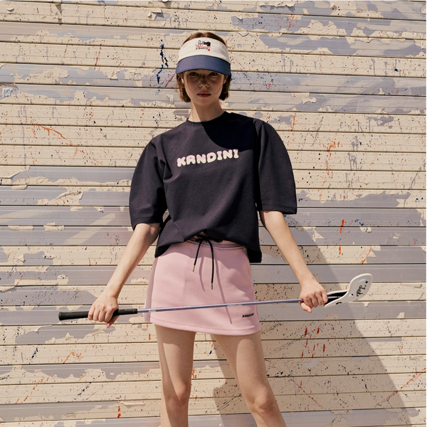 Kandini Women Fluffy Logo Puff Tee