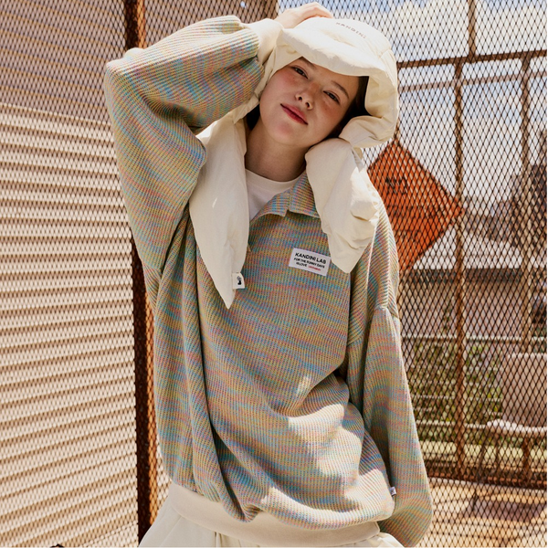 Kandini Women Pastel Oversized Knit Top