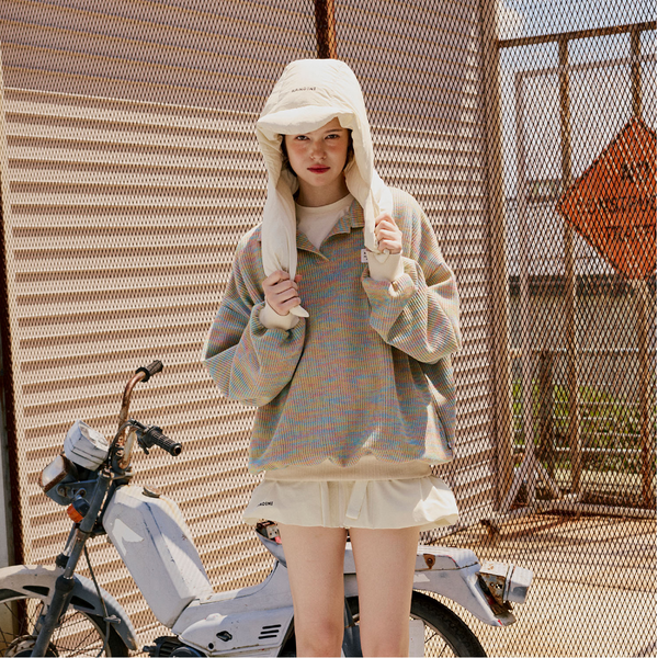 Kandini Women Pastel Oversized Knit Top