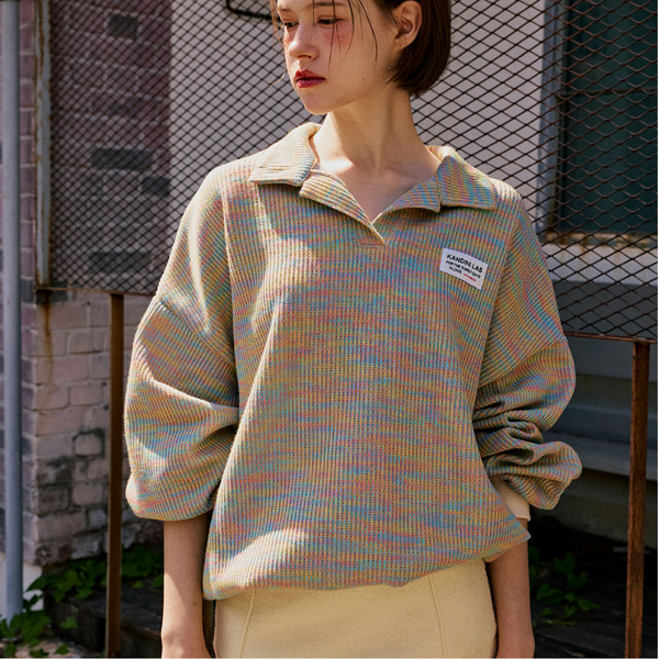 Kandini Women Pastel Oversized Knit Top