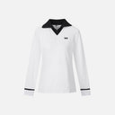PXG KOREA WOMEN KNIT COLLAR HALF ZIP-UP T-SHIRTS