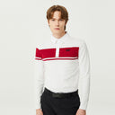 PXG KOREA MEN KNIT HYBRID COLLAR LS T-SHIRT