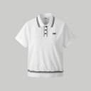 PXG KOREA WOMEN JQD COLLARED SHORT-SLEEVE