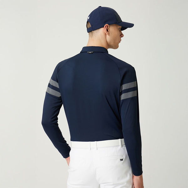PXG KOREA MEN KNITTED POINT COLLAR LONG-SLEEVE