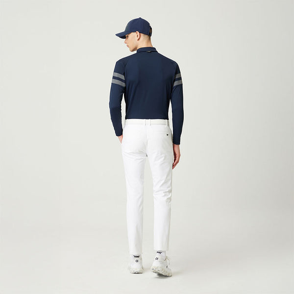 PXG KOREA MEN KNITTED POINT COLLAR LONG-SLEEVE