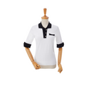 AOW Women Ribbon Pocket Classic Collar Knit