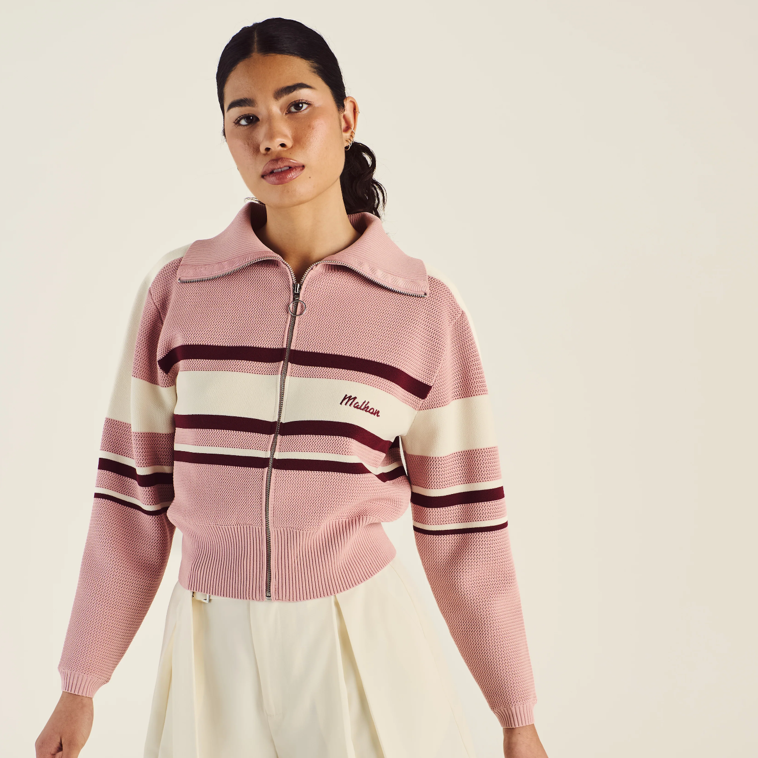 Malbon Golf Women Simona Zip Up Jacket | Greentee Golf Shop Malbon Golf Women Simona Zip Up Jacket | Greentee Golf Shop