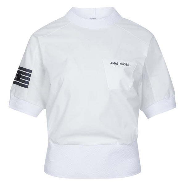 AMAZINGCRE WOMEN AIR CIRCUIT HIVE TECH MESH T-SHIRT