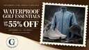 GreenTee waterproof golf essentials sale, up to 55% off selected items, September 22–October 1, 2026