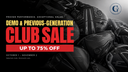 GreenTee demo and previous-generation golf club sale, up to 75% off selected clubs