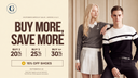 GreenTee October 8–22 sale: buy 2 apparel items for 20% off, 3 for 25%, or 4+ for 30%, plus 15% off shoes