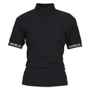 AMAZINGCRE WOMEN ESSENTIAL KNIT COLLAR T-SHIRT