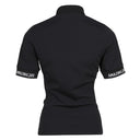 AMAZINGCRE WOMEN ESSENTIAL KNIT COLLAR T-SHIRT