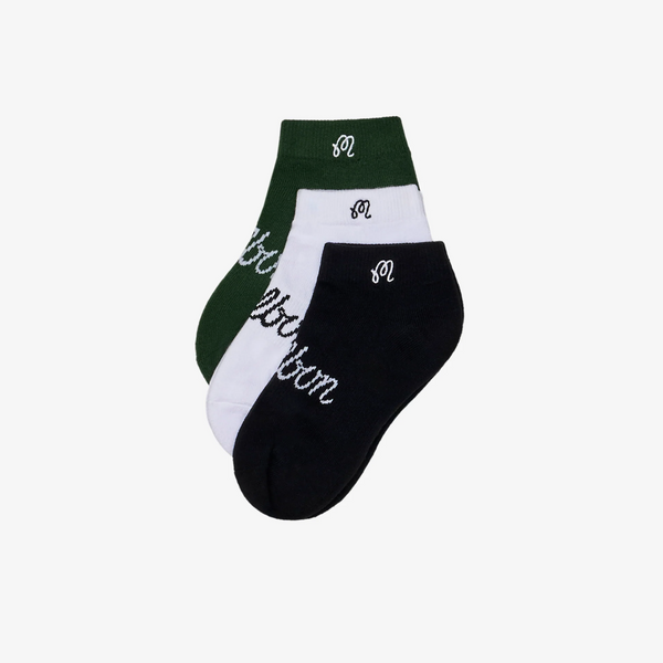 MALBON GOLF MEN M QUARTER SOCK