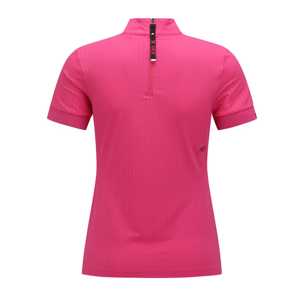 ANEW GOLF WOMEN HIGH NECK ZIPPER POINT SHOT T-SHIRT