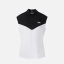 PXG KOREA WOMEN SUMMER COLOR BLOCKED MOCK NECK SLEEVELESS