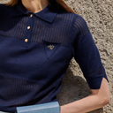 AOW Women Linnen Mash Combi Knit