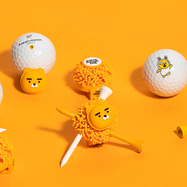 KAKAO FRIENDS GOLF BASIC TEE HOLDER & BALL MARKER - RYAN