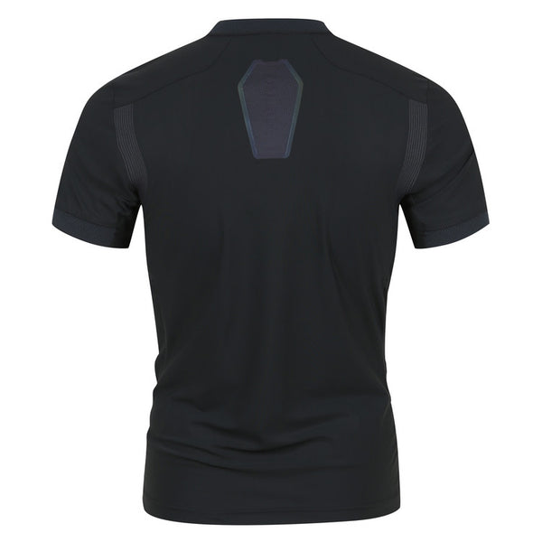 AMAZINGCRE MEN AERO FIT HENRY NECK T-SHIRT