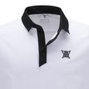 ANEW GOLF MEN BACK FABRIC BLOCK SHORT T-SHIRT