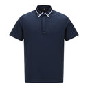 ANEW GOLF MEN MESH BLOCK KNIT COLLAR SHOT T-SHIRT