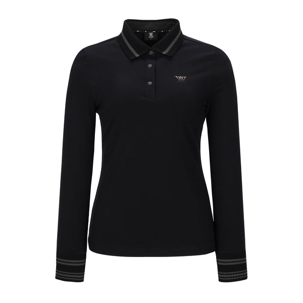 Anew Golf 2024FW Women Knit Collar Long T-Shirt