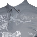 AMAZINGCRE MEN DANTE'S INFERNO COLLAR T-SHIRT (GREY)