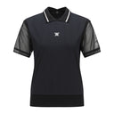 ANEW GOLF WOMEN SHOULDER MESH POINT SHORT T-SHIRT