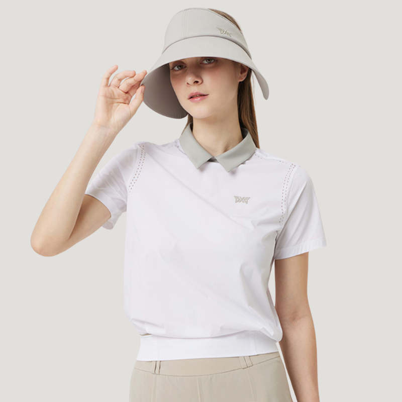 PXG】WOMENS SUMMER PIN TUK POINT SHORT-SLEEVE Women's Golf PXG】WOMENS SUMMER PIN TUK POINT SHORT-SLEEVE Women's Golf
