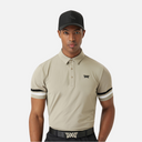 PXG KOREA Men Summer Knitted Sleeve Collar Short Sleeve