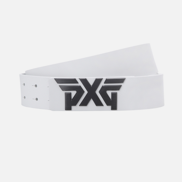 PXG KOREA MEN BLACK BUCKLE LOGO BELT