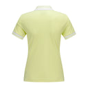 ANEW GOLF WOMEN COLLAR COLOR BLOCK SHORT T-SHIRT