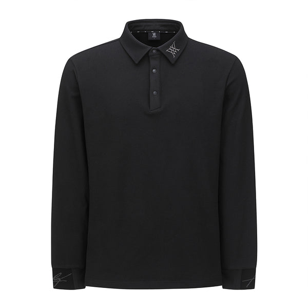 ANEW GOLF MEN NAP COLLARED LONG T-SHIRT