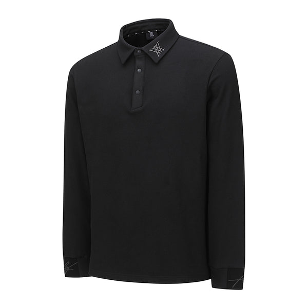 ANEW GOLF MEN NAP COLLARED LONG T-SHIRT