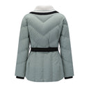ANEW GOLF WOMEN KNIT DETACHABLE MEDIUM LENGTH DOWN JACKET