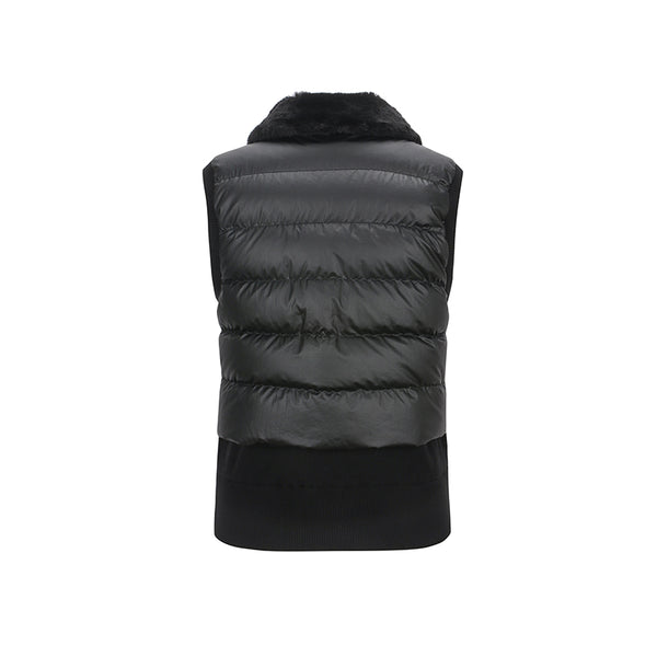 ANEW GOLF 2024FW WOMEN FAKE FUR COLLAR HYBRID DOWN VEST