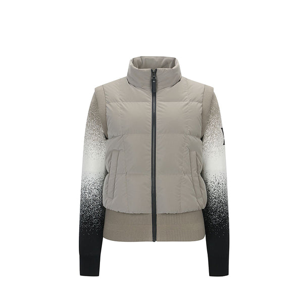 ANEW GOLF 2024FW WOMEN GRADATION KNIT DOWN HYBRID JACKET